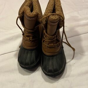London Fog Kids' Tan and Black Snow Boots